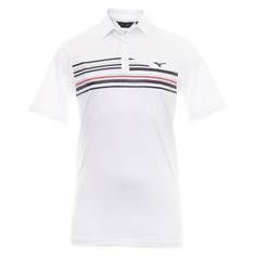 Obrázok ku produktu Pánska polokošeľa Mizuno golf Quick Dry Elite Stripe biela