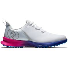 Obrázok ku produktu Pánské golfové boty Footjoy Fuel Sport bílé s modro-růžovou podrážkou, standardní medium střih