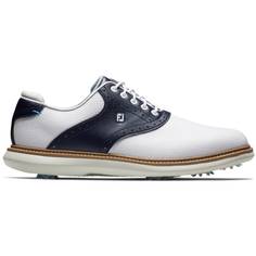 Obrázok ku produktu Pánské golfové boty Footjoy Classic Traditions bílé/modré detaily, rozšířený střih