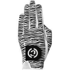 Obrázok ku produktu Dámská golfová rukavice Duca del Cosma Designer Pro Zebra pro leváčky bílá/černá