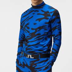 Obrázok ku produktu Men's t-shirt J.Lindeberg Aello Soft Compression Print blue with print