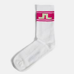 Obrázok ku produktu Dámské ponožky J.Lindeberg Lei bílé s barevným logem