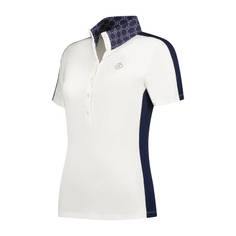 Obrázok ku produktu Women's polo shirt PAR69 Billy Top S/S white/dark blue
