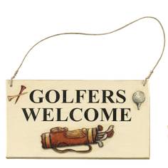 Obrázok ku produktu Unisex tabuľka na dvere "Golfers Welcome"