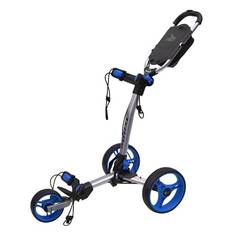 Obrázok ku produktu Golfový vozík - Axglo TriLite - šedý s modrými kolesami