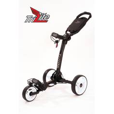 Obrázok ku produktu Golfový vozík - Axglo TriLite - čierny s bielymi kolesami