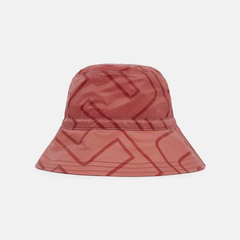 Obrázok ku produktu Dámský klobúk J.lindeberg Rosa Golf Bucket růžový/červený monogram 
potisk