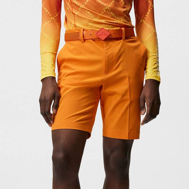 Obrázok ku produktu Pánské šortky J.Lindeberg Golf Vent Tight oranžové