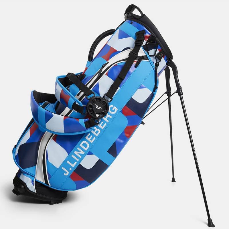 Obrázok ku produktu Golfový bag J.Lindeberg Play Golf Stand Print modrý s potiskem