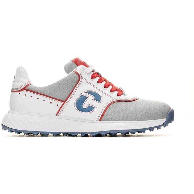 Obrázok ku produktu Pánske golfové topánky Duca Del Cosma Positano bielo-šedo-červené