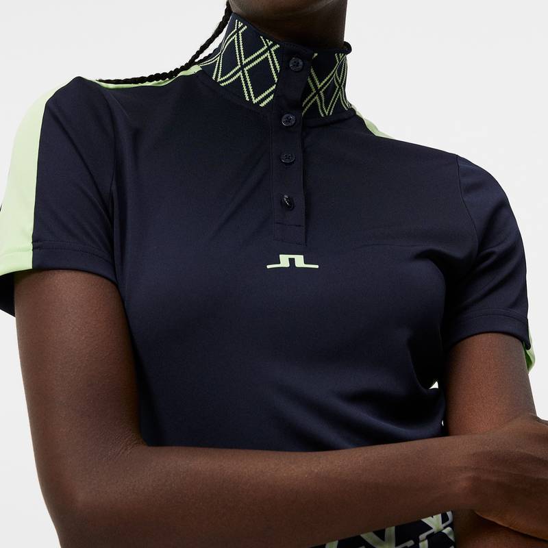 Obrázok ku produktu Women's polo shirt J.Lindeberg Golf Pip blue