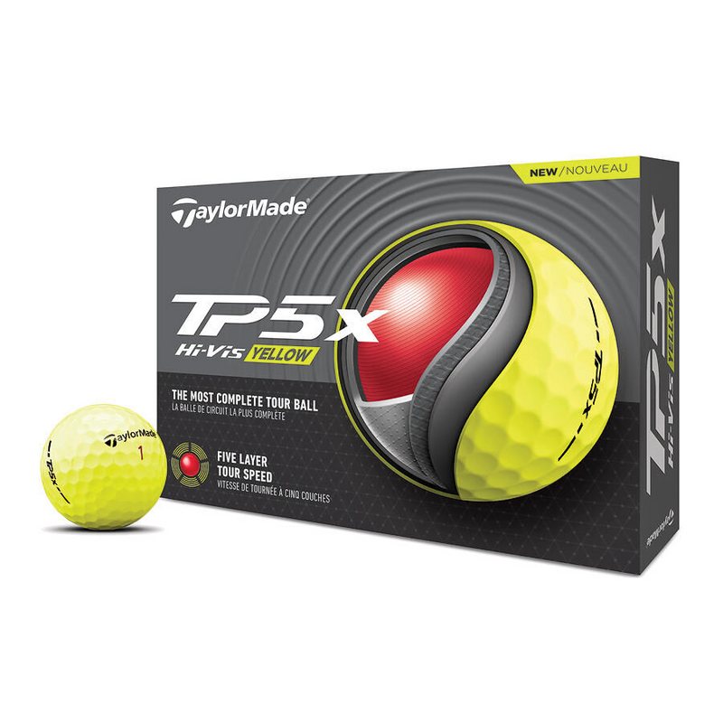 Obrázok ku produktu Golf balls Taylor Made Taylor Made TP5x, Yellow-yellow 24, 3-pack