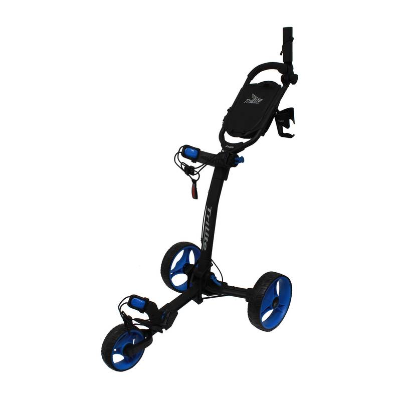 Obrázok ku produktu Golfový vozík - Axglo TriLite - černý s modrými kolečky
