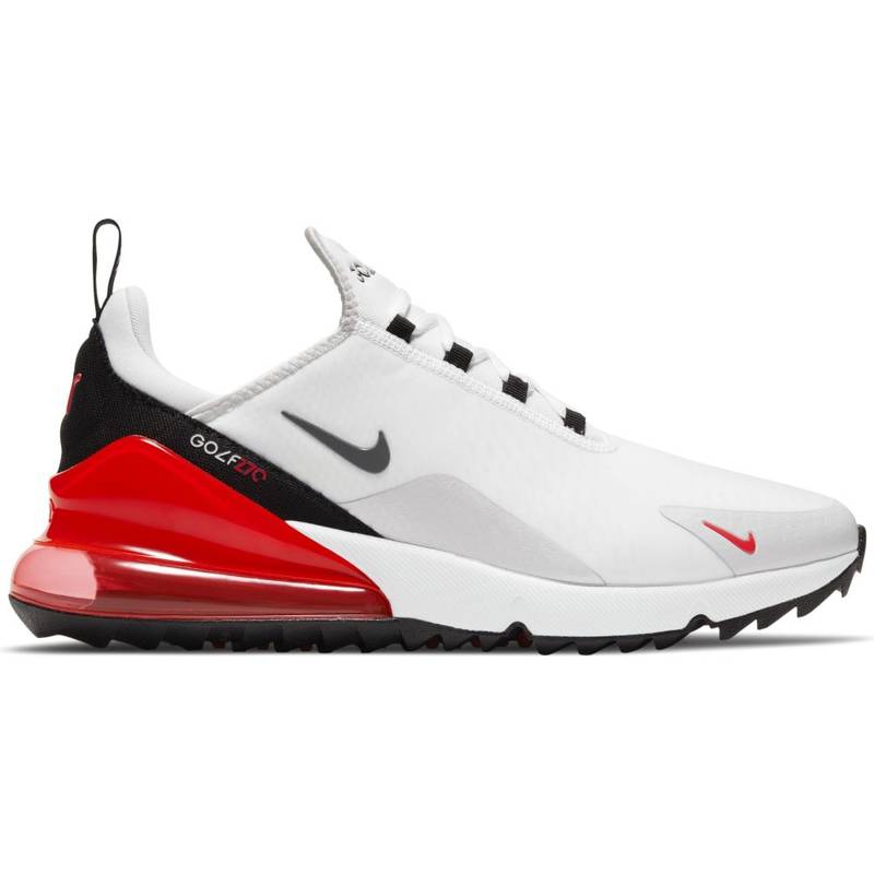 Obrázok ku produktu Unisex golfové topánky Nike Golf Air Max 270 G šedo-červeno-biele