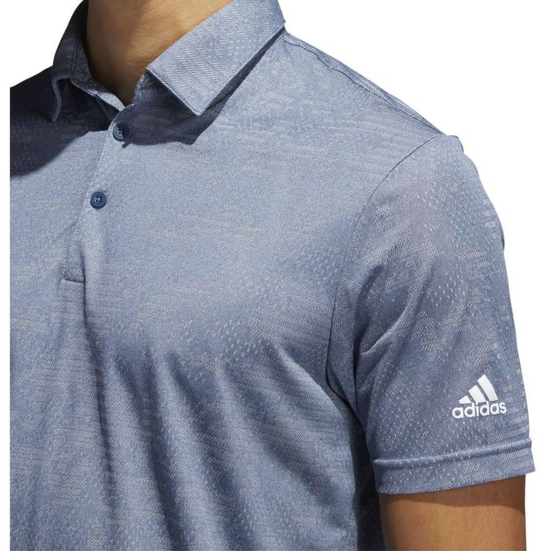 Obrázok ku produktu Pánska polokošeľa adidas golf Camo Polo modro-šedá