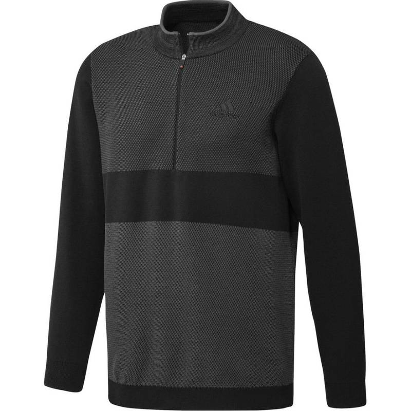 Obrázok ku produktu Pánsky sveter adidas golf Sport 1/4 Zip čierny