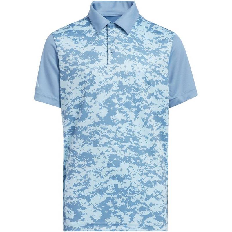Obrázok ku produktu Junior Polo-Shirt adidas golf Digital Camo Boys blue with camo print