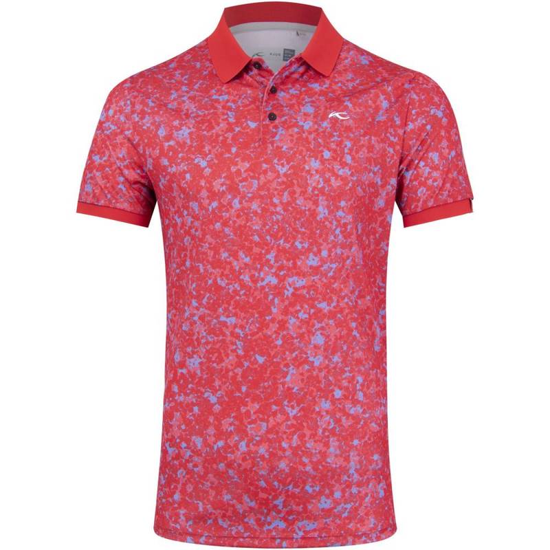 Obrázok ku produktu Mens Polo-Shirt Kjus Spot Printed Polo S/S red with print