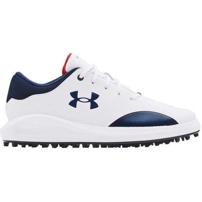 Obrázok ku produktu Juniorské golfové topánky Under Armour golf Draw Sport SL Jr. biele/modré