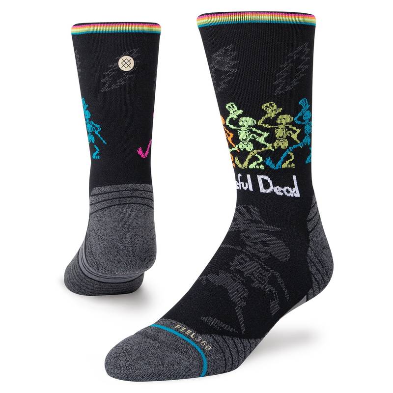 Obrázok ku produktu Unisex high socks Stance - edícia Grateful Dead - DANCING DEAD black with print