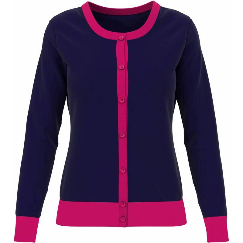 Obrázok ku produktu Women´s sweater Callaway Golf COLOURBLOCK CARDIGAN dark-blue