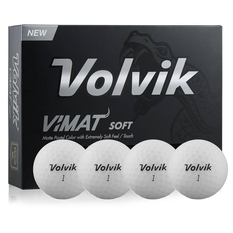 Obrázok ku produktu Golfové loptičky Volvik Vimat Soft - Biela, 3 -balenie
