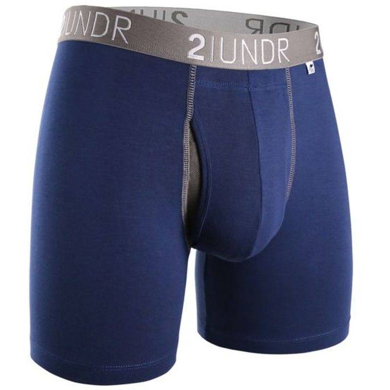 Obrázok ku produktu Boxer shorts 2UNDR Swing Shift Boxer Solids Navy/Grey