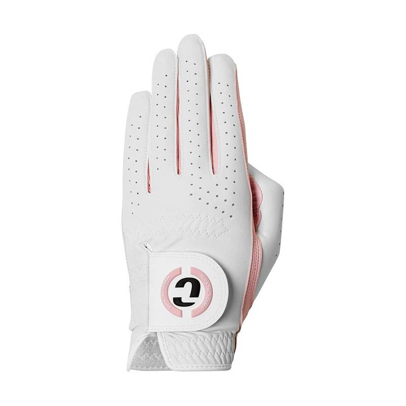 Obrázok ku produktu Dámská golfová rukavice Duca del Cosma Elite Pro Yasmine pro leváčky bílá/růžové doplňky
