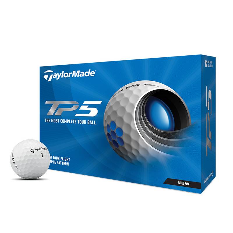 Obrázok ku produktu Golfové míčky Taylor Made TP5 21 - bílé, 3ks bal.