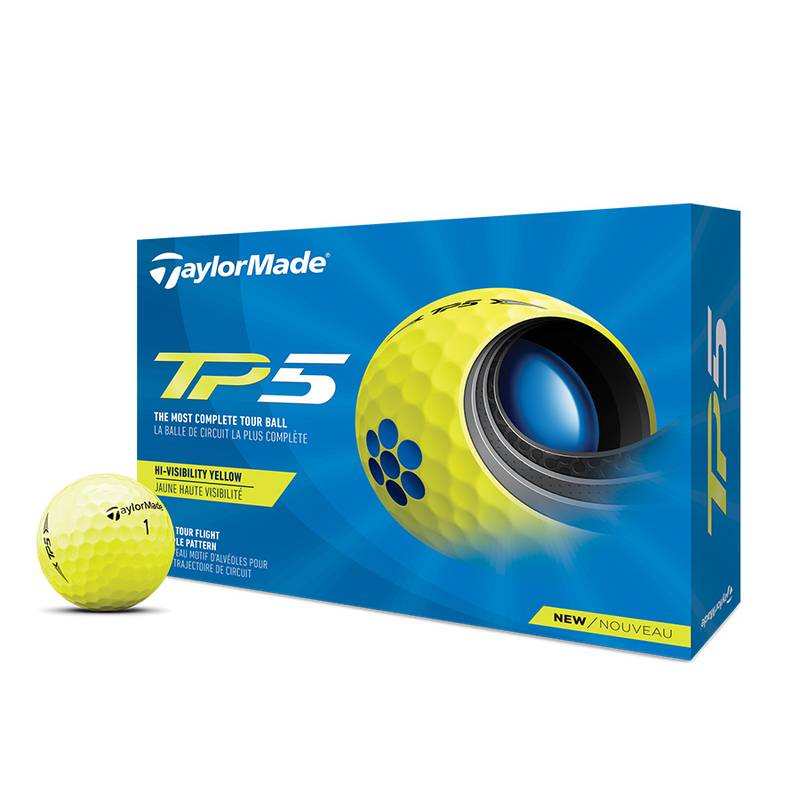 Obrázok ku produktu Golfové míčky Taylor Made TP5 21 -žluté, 3ks bal.