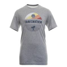 Obrázok ku produktu Pánske golfové tričko TravisMathew PURSUIT OF HOPPINESS šedé melírované