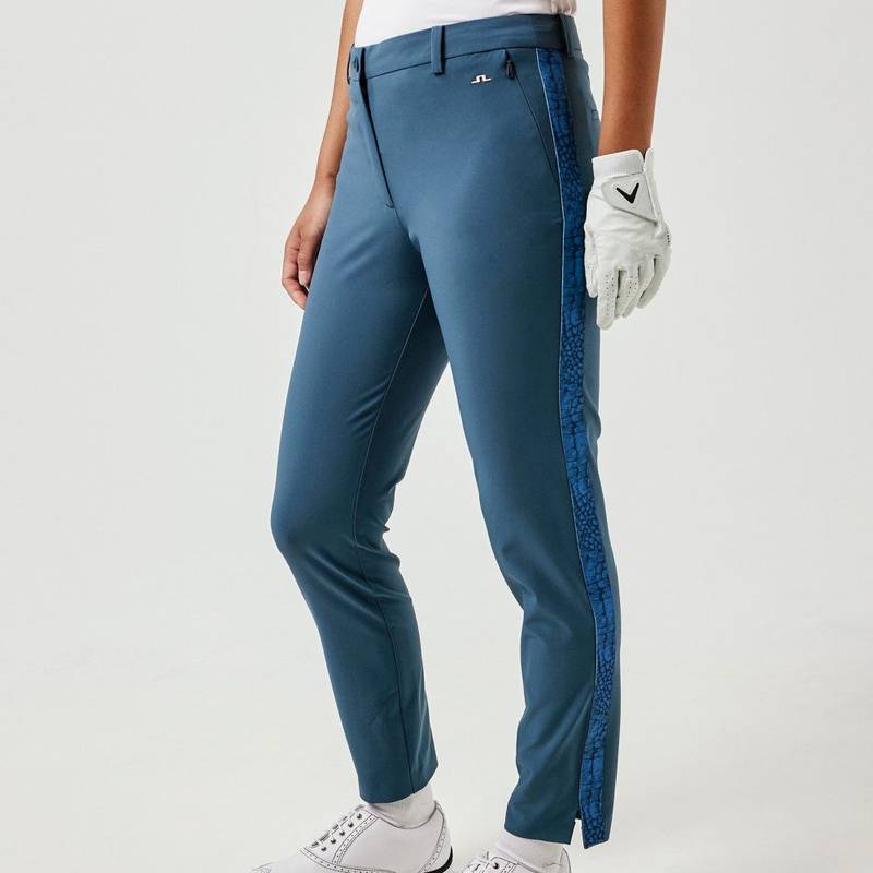 Obrázok ku produktu Dámské kalhoty J.Lindeberg Lei Side Stripe Golf modré