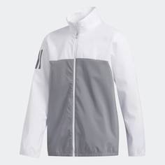 Obrázok ku produktu Juniorská bunda adidas golf Provisional Rain biela/šedá