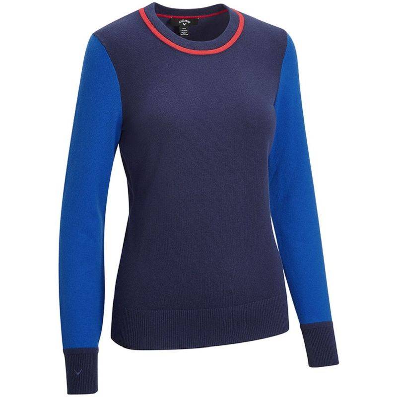 Obrázok ku produktu Ladies Sweater Callaway Golf Colourblock Crew blue