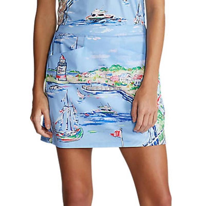 Obrázok ku produktu Dámská sukně Ralph Lauren RLX Printed Pleated AIM modrá s potiskem