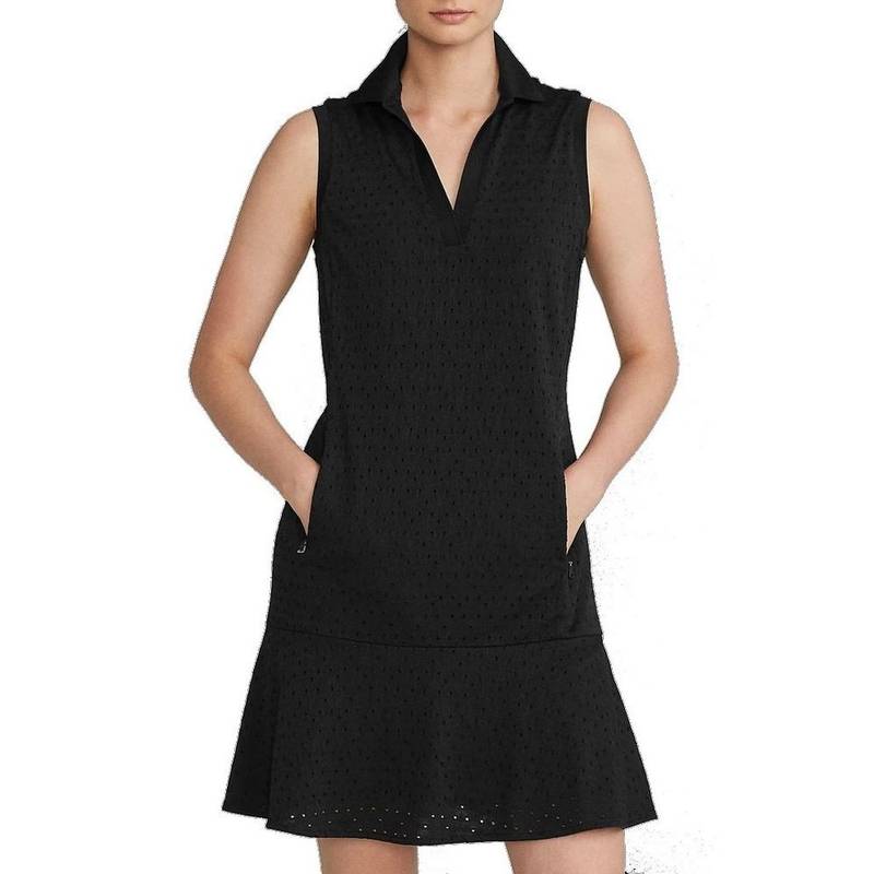 Obrázok ku produktu Dámske šaty RLX GOLF CASUAL EYELET KNIT S/L čierne