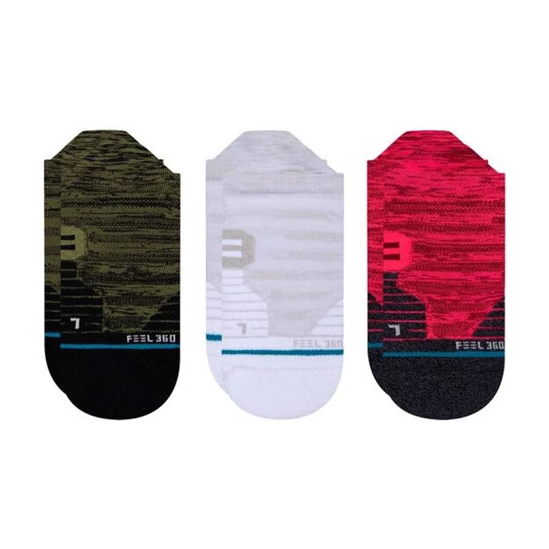 Obrázok ku produktu Unisex kotníkové ponožky STANCE MELANGE TAB 3-balenie červené/šedé/zelené