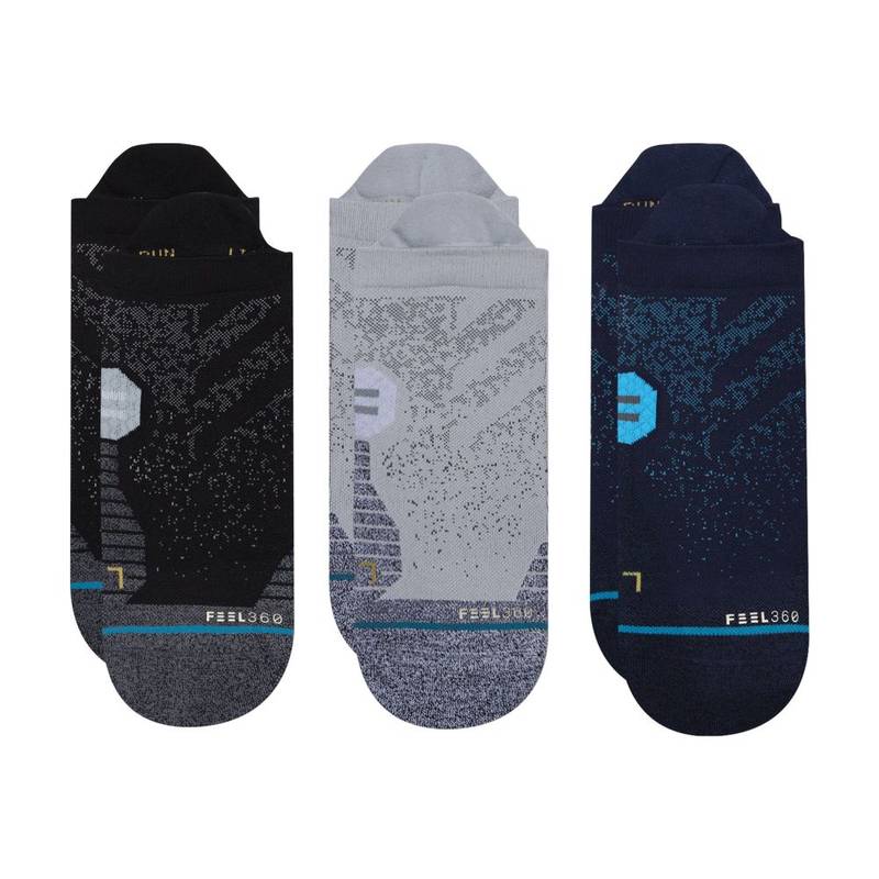 Obrázok ku produktu Unisex ankle socks STANCE RUN LIGHT 3-pack grey/black/blue