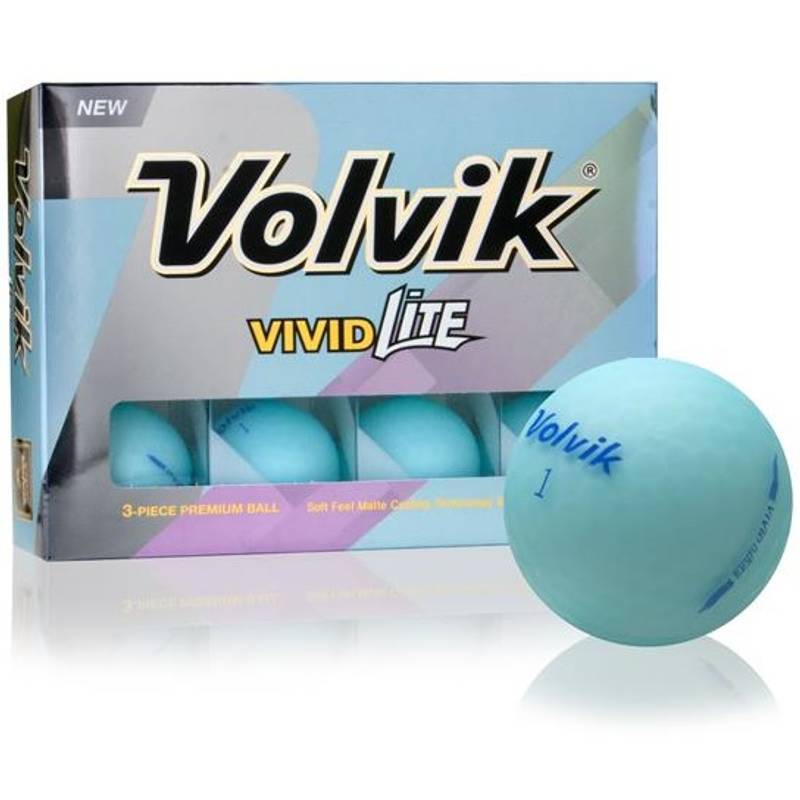 Obrázok ku produktu Golfové loptičky Volvik Vivid Lite - modrá, 3 - balenie