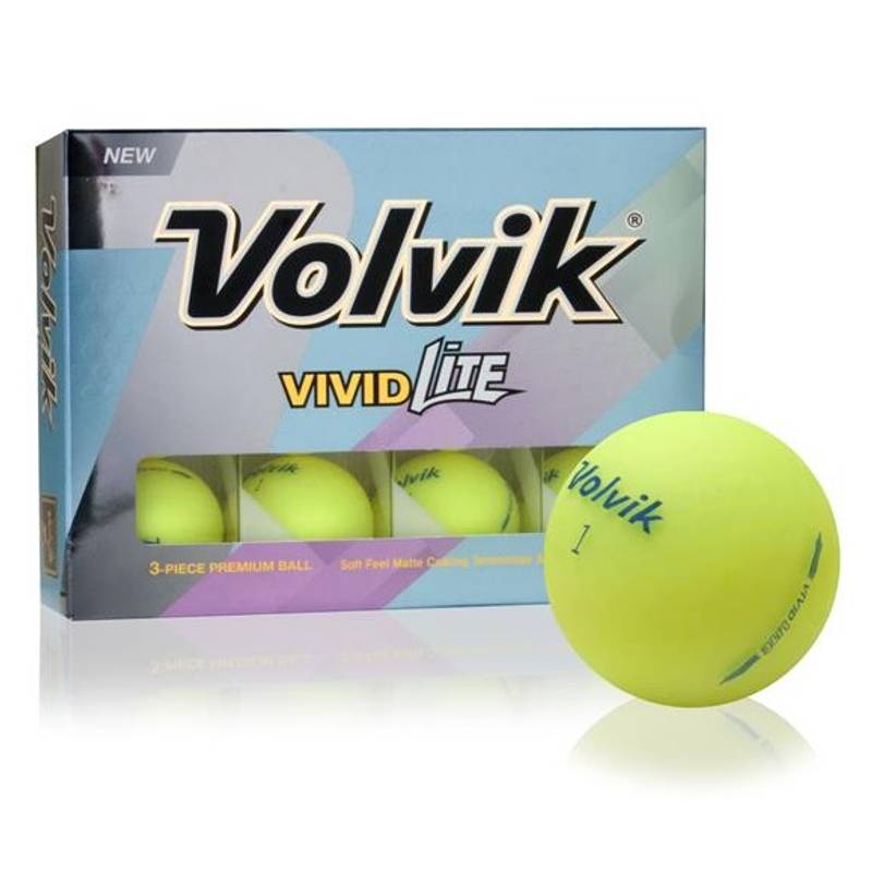 Obrázok ku produktu Golf balls Volvik Vivid Lite - yellow, 3 -pack