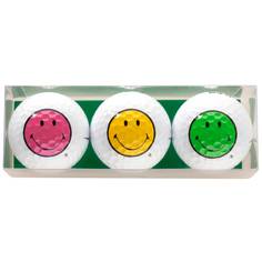 Obrázok ku produktu Unisex darčekové balenie loptičiek s farebnými Smiley, 3-balenie