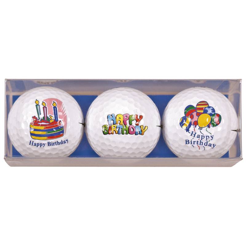 Obrázok ku produktu Unisex dárkové balení míčků "Happy Birthday" 3-bal.