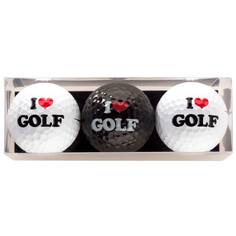 Obrázok ku produktu Unisex darčekové bal. loptičiek "I love Golf" 3-balenie