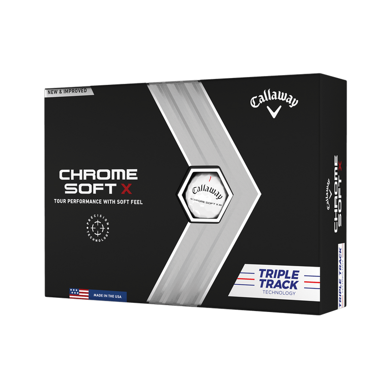 Obrázok ku produktu Golf balls Callaway CHROME SOFT X 22, white, Triple Track 3-pack