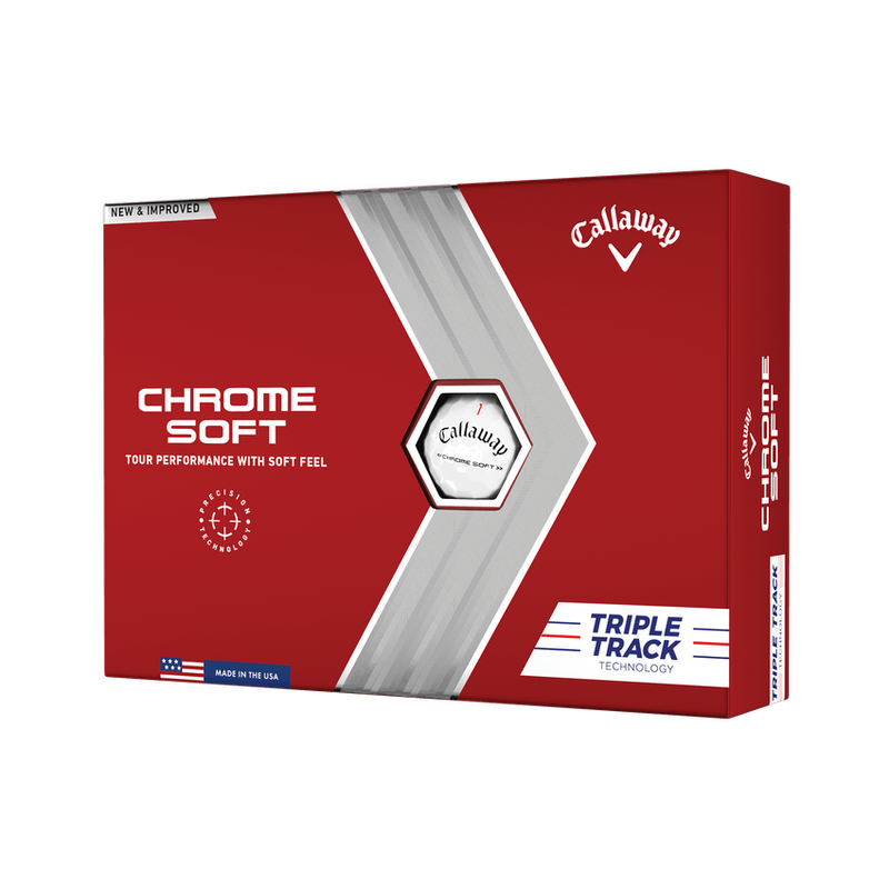 Obrázok ku produktu Golf balls Callaway CHROME SOFT 22, white, Triple Track 3-pack