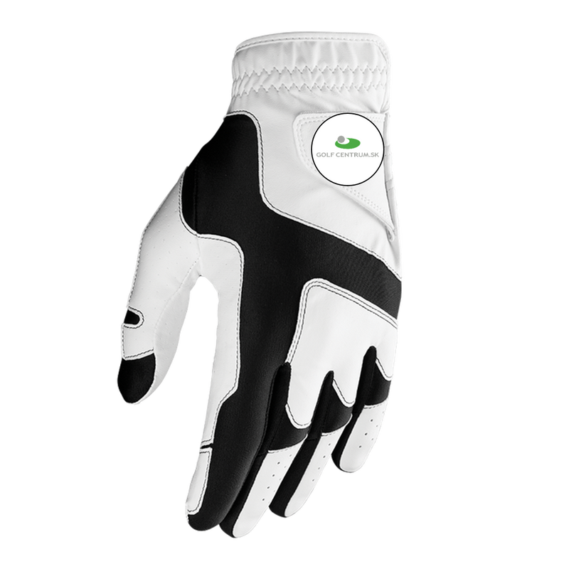Obrázok ku produktu Pánska golfová rukavica Callaway Golf Opti Fit - one size fits, s markovátkom s logom golf Centrum, pravá - pre ľavákov