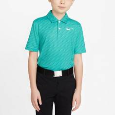 Obrázok ku produktu Juniorská polokošeľa Nike Golf DF VICTORY Sort Sleeve SP PRINT tyrkysová