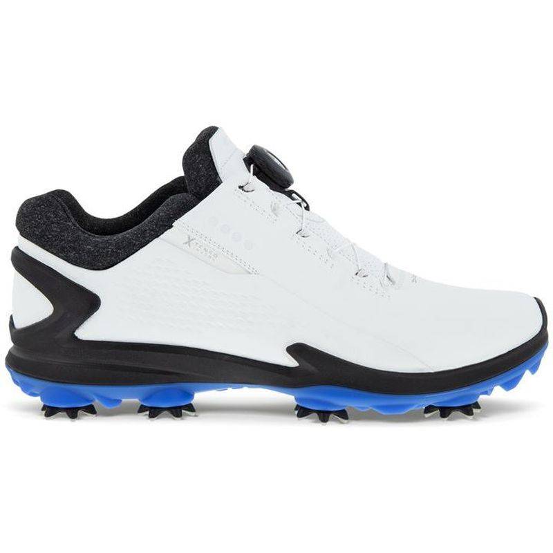 Obrázok ku produktu Mens golf shoes Ecco GOLF BIOM G3 Gore-tex BOA white/black/blue