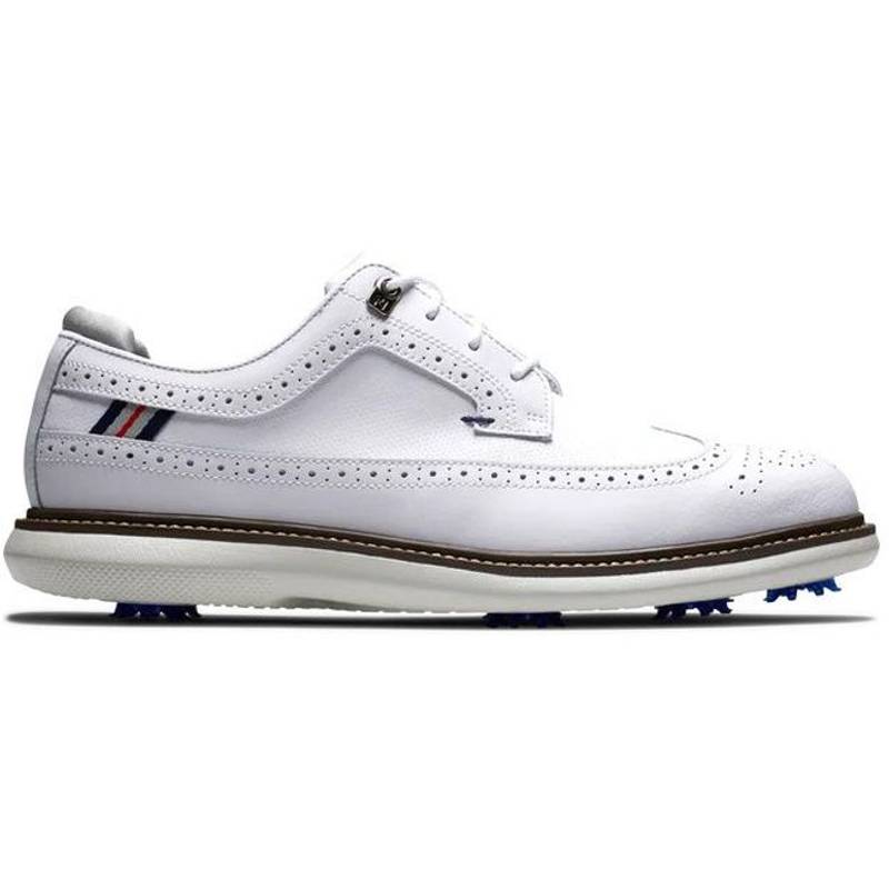 Obrázok ku produktu Pánske golfové topánky Footjoy Traditions, rozšírený strih biele