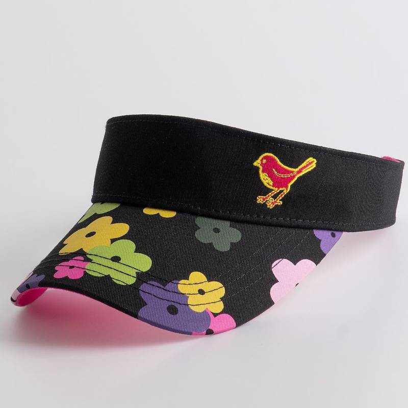 Obrázok ku produktu Dámsky šilt Girls Golf HIPPIE FLOWER čierny s kvetmi